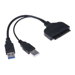 CABLE ADAPTADOR USB 2.0 A SATA 2.5 7+15