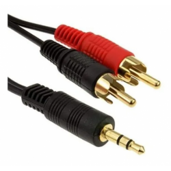 CABLE AUDIO 5 MTS PLUG 3.5MM STEREO A 2 RCA