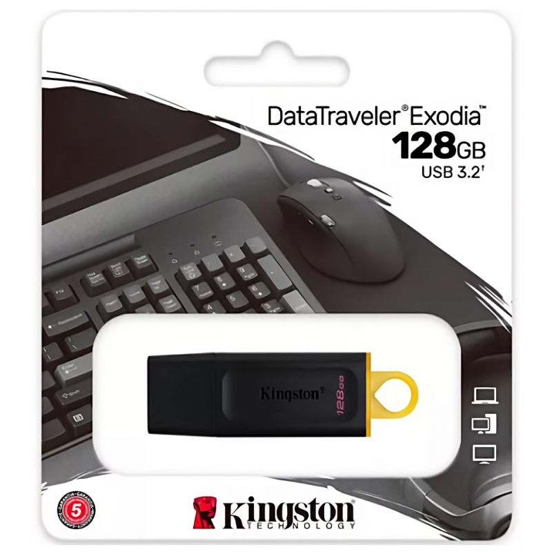 PENDRIVE 128GB KINGSTON DATATRAVELER EXODIA DTX USB 3.2