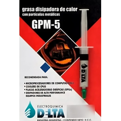 PASTA GRASA DISIPADORA DE CALOR DELTA GPM-5 C/ PARTICULAS METALICAS