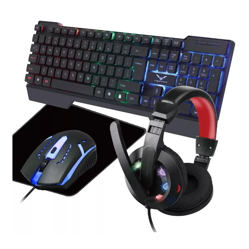 Combo gamer 4 en 1 Wesdar Chiropter KM6